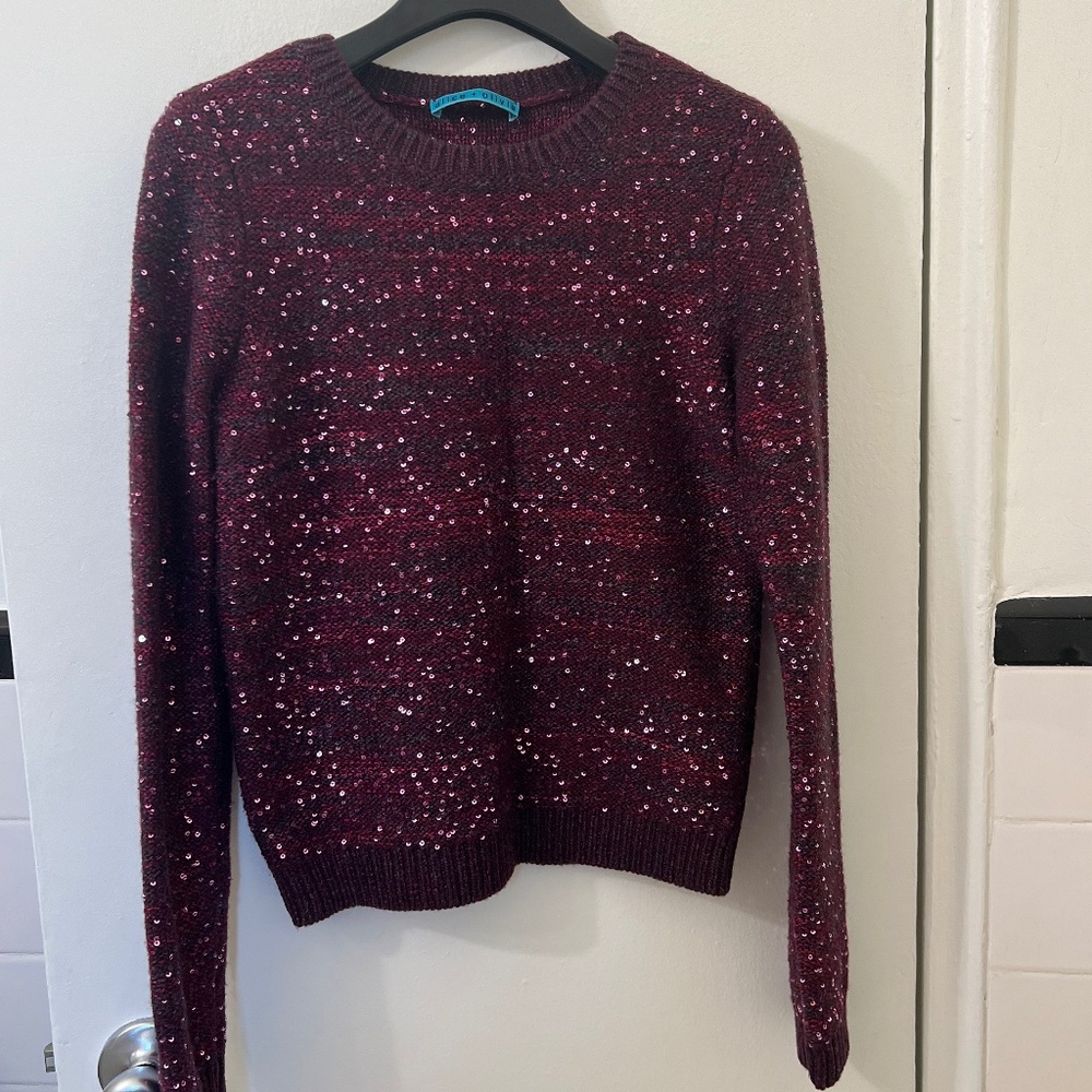 LIKE NEW Alice + Olivia Sequin Sweater